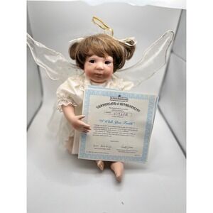 Ashton-Drake I Wish You Faith Porcelain Doll Julie Good-Kruger Angel 1994 COA